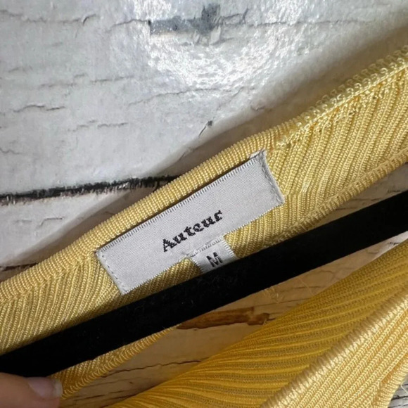 Auteur Joan Knit backless Maxi Dress in Mustard yellow medium - Picture 8 of 15